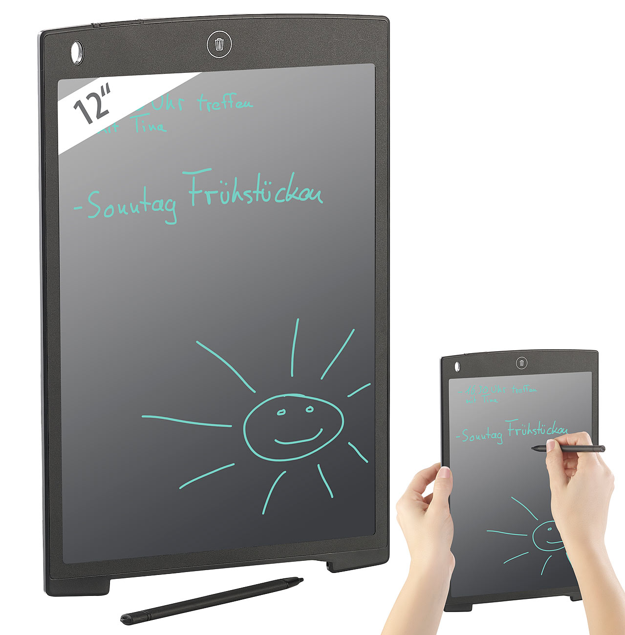 General Office LCD-Schreibtafel mit 30 cm / 12 Zoll und Stift, 100.000 Löschvorgänge, www.pearl.de General Office LCD-Schreibtafel mit 30 cm / 12 Zoll und Stift, 100.000 Löschvorgänge, www.pearl.de
