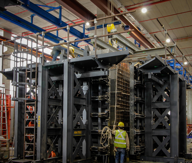 Der neue Modulschalungsbaukasten im Einsatz. (Bildquelle: @RATEC) Der neue Modulschalungsbaukasten im Einsatz. (Bildquelle: @RATEC)