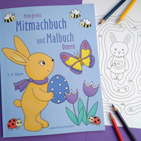 Mein großes Mitmachbuch und Malbuch – Ostern