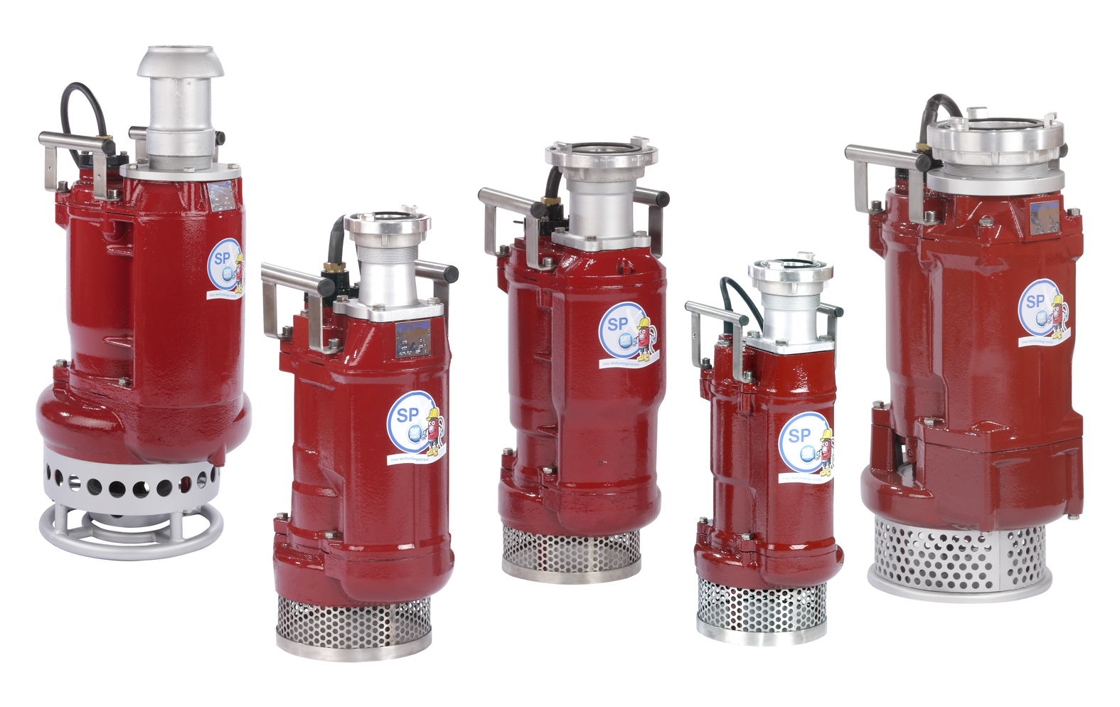 Pumpen der Baureihen SPT und SPT-R in verschiedenen Größen. (Bildquelle: Söndgerath Pumpen) Pumpen der Baureihen SPT und SPT-R in verschiedenen Größen. (Bildquelle: Söndgerath Pumpen)