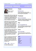 Newsletter SERVICE TRENDS 012019 Newsletter SERVICE TRENDS 012019