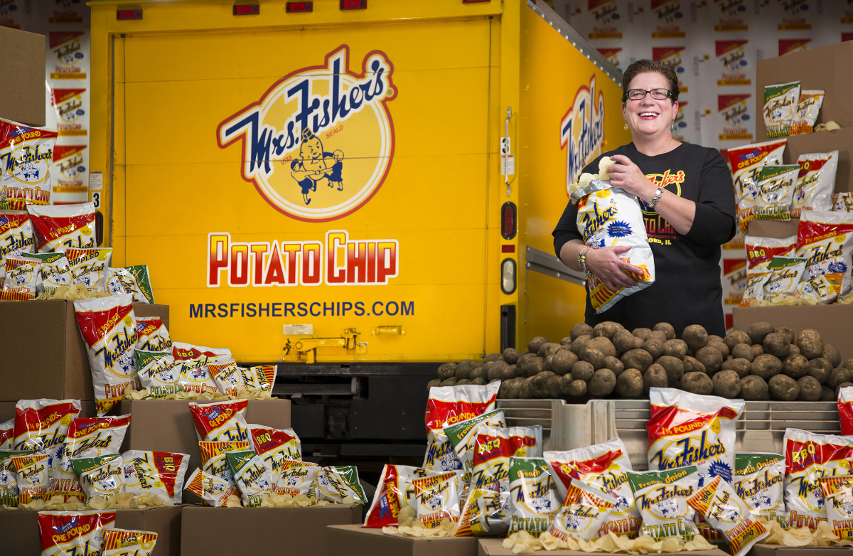 Mrs. Fisher's Kartoffelchips gehören zu den populärsten Klassikern aus Rockford / Illinois. Mrs. Fisher's Kartoffelchips gehören zu den populärsten Klassikern aus Rockford / Illinois.