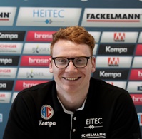 (HJKrieg, Erlangen) HC Erlangen-Spieler Nicolai Therilinger freut sich auf die Rhein-Neckar Löwen 