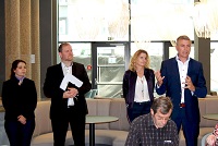 Vortrag von Besitzer Dr. Thomas Schartel, seiner Frau und Hoteldirektor Reinhard Toifl (c) lokaltipp Vortrag von Besitzer Dr. Thomas Schartel, seiner Frau und Hoteldirektor Reinhard Toifl (c) lokaltipp
