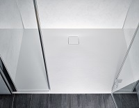 Der moderne matte Look der Duschwannen macht jedes Badezimmer zu einem optischen Highlight.