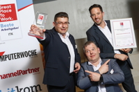 Auszeichnung für unique projects (Bild: Michaela Handrek-Rehle für Great Place to Work®)