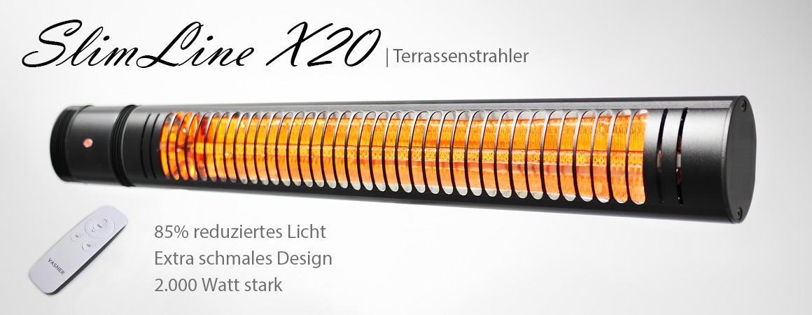 Elektro Heizstrahler SlimLine X20 | VASNER