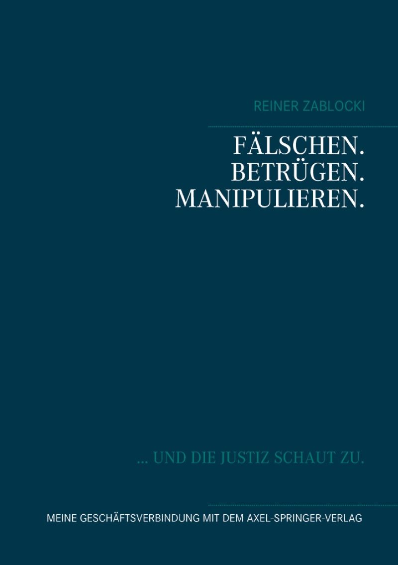 Buchcover Copyright by Reiner Zablocki