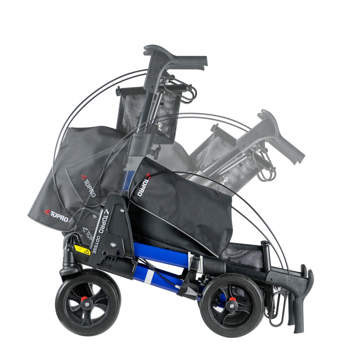 Der Reiserollator TOPRO Odyssélässt sich klein + handlich zusammenfalten und leicht transportieren ( Der Reiserollator TOPRO Odyssélässt sich klein + handlich zusammenfalten und leicht transportieren (