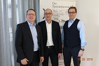 Alexander Sinner (Mi.), Kay Baugut (li.) und Norbert Buddendick (re.)