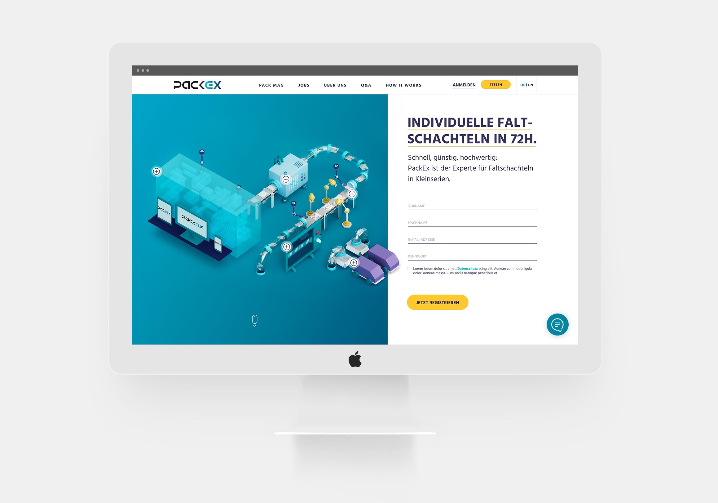 Anwenderfreundlich undübersichtlich: der neue Webauftritt von PackEx. Anwenderfreundlich undübersichtlich: der neue Webauftritt von PackEx.