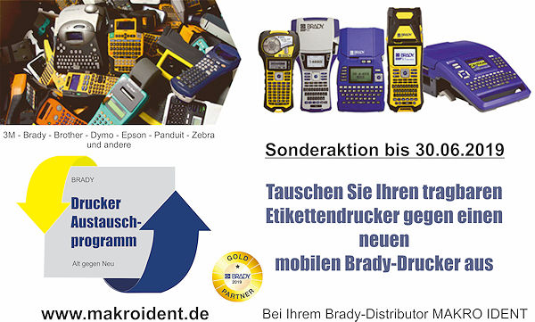 Austauschaktion: Alter mobiler Drucker gegen Neugerät