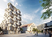 Das neue Wohn- und Gewerbequartier kupa in München-Pasing. (c) Bauwerk Capital GmbH & Co.KG