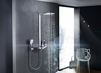 Gesundheitsfördernd: Der HANSAEMOTION-Wellfit-Thermostat. Foto: Hansa Armaturen GmbH