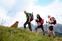 Geführte Wanderung im Sommer mit fröhlichen Wanderern und Hund (c) Christine Kees (Hotel Felbermayer Geführte Wanderung im Sommer mit fröhlichen Wanderern und Hund (c) Christine Kees (Hotel Felbermayer