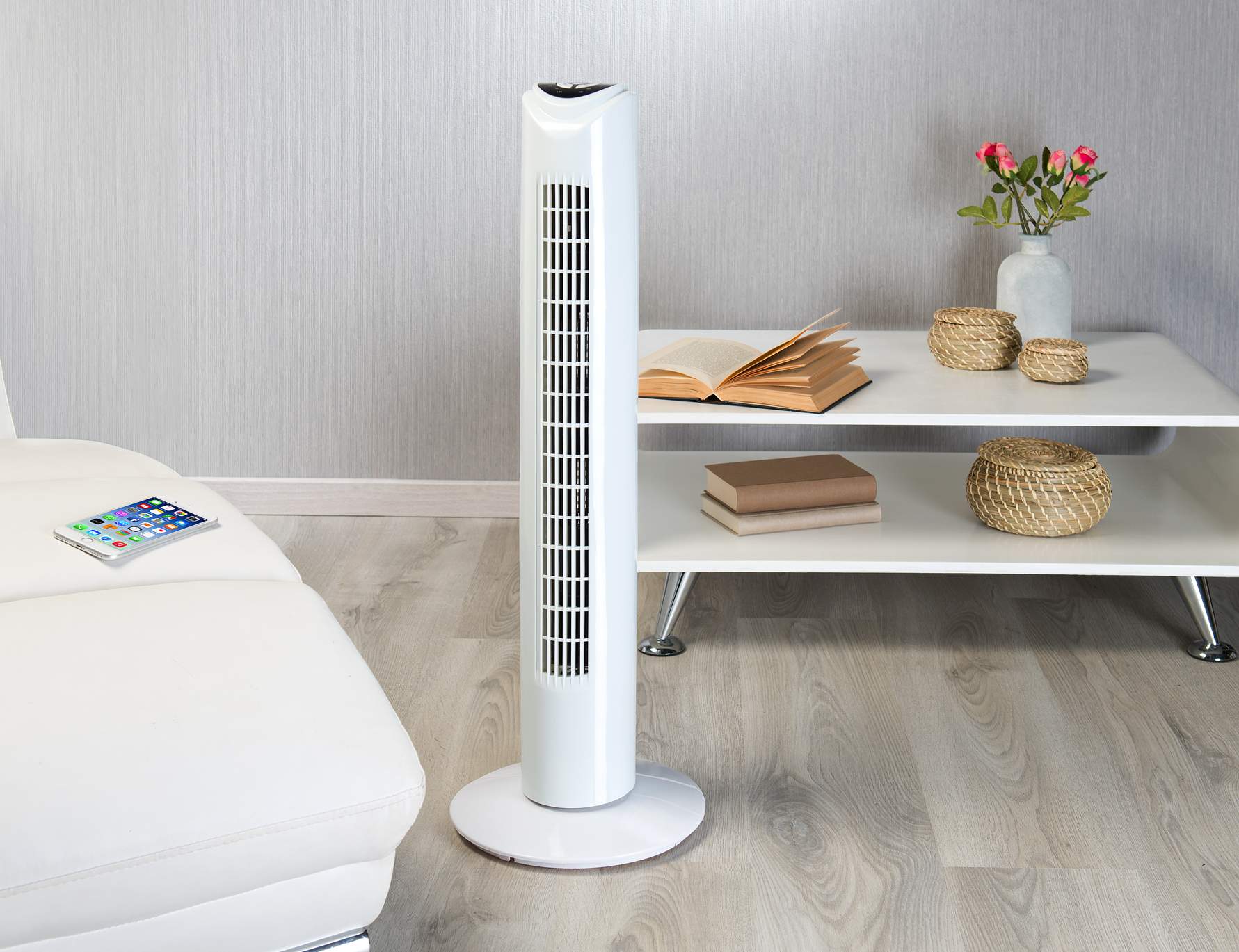 Sichler Haushaltsgeräte Turmventilator für Amazon Alexa und Google Assistant www.pearl.de Sichler Haushaltsgeräte Turmventilator für Amazon Alexa und Google Assistant www.pearl.de