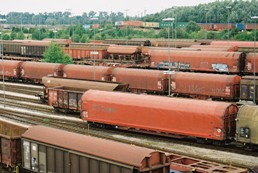 Getreide, Öl und Umzugskartons - vieles wurde früher per Bahn transportiert (Foto: M. Wetterauer)