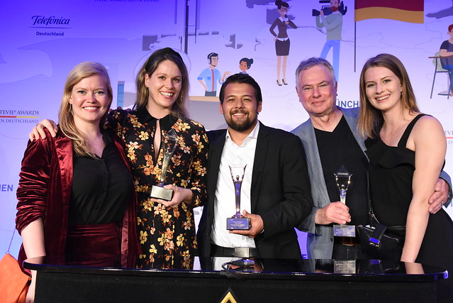 Glückliche Preisträger der German Stevie Awards 2019 Glückliche Preisträger der German Stevie Awards 2019