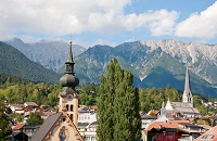 Imst mit Bergblick im Sommer (Imst)