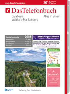 Das Telefonbuch für den Landkreis Waldeck-Frankenberg liegt zur Abholung bereit.