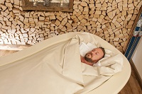 Abschalten in der Softpackliege (Gut Edermann)