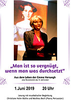 Lesung in Charlottenburg - Aus dem Leben der Emma Herwegh Lesung in Charlottenburg - Aus dem Leben der Emma Herwegh
