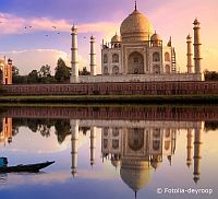 Das Taj Mahal in Indien