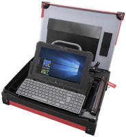 Herzstück des Technikerkoffers ist das Dell Latitude 12 Rugged 7212 Tablet (Quelle: BORMANN)