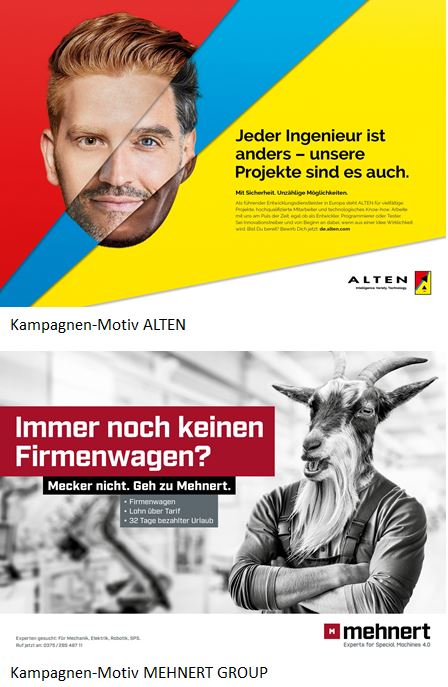 Auswahl Kampagnen-Motive battery ALTEN und MEHNERT