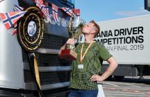 Andreas Nordsjø ist der Gewinner der diesjährigen Scania Driver Competitions. Bild: Kjell Olausson Andreas Nordsjø ist der Gewinner der diesjährigen Scania Driver Competitions. Bild: Kjell Olausson
