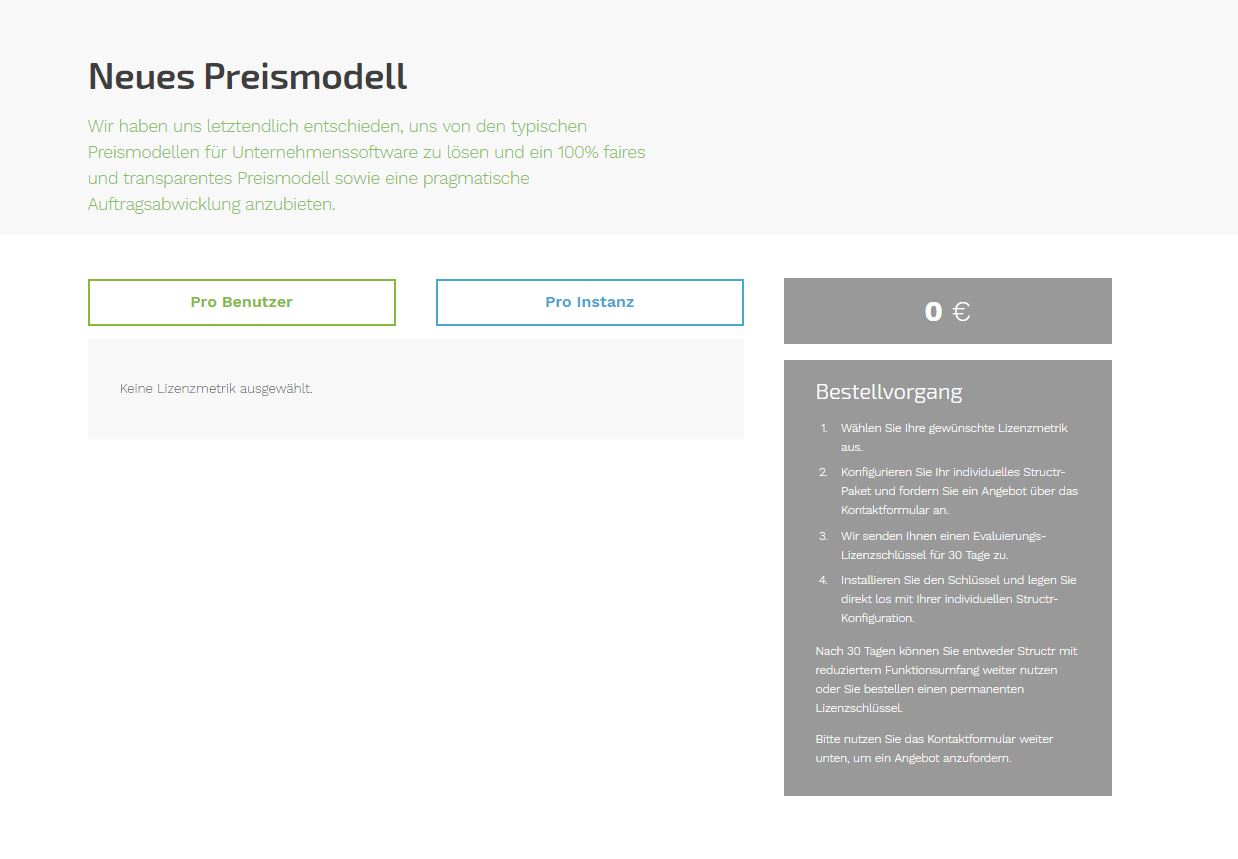 New pricing model New pricing model