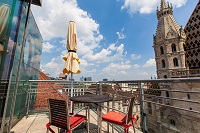 Suite Tobias Terrasse mit Blick auf den Dom (Boutique Hotel am Stephansplatz)