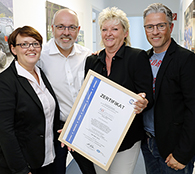 Lydia Holm, Thomas Beers, Maria Marx und Gunnar Altenfeld (v. l.) von ABConcepts. Lydia Holm, Thomas Beers, Maria Marx und Gunnar Altenfeld (v. l.) von ABConcepts.