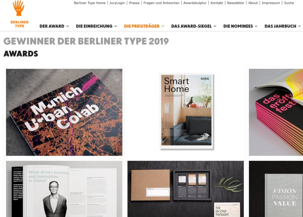 Die Anmeldung für die BERLINER TYPE  erfolgt online.