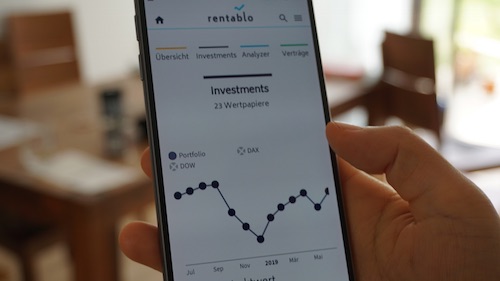 Mit dem Rentablo Finanzmanager verwalten Nutzer inzwischen mehr als 400 Millionen Euro. Mit dem Rentablo Finanzmanager verwalten Nutzer inzwischen mehr als 400 Millionen Euro.