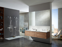 Bäder mit klarem architektonischem Gesamtkonzept. Foto: Hansa Armaturen GmbH 