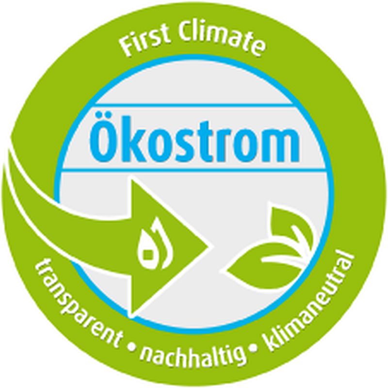 100% Ökostrom zertifiziert 100% Ökostrom zertifiziert