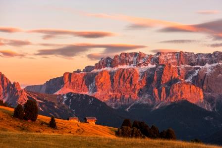 Enrosadira im Grödental © Dolomites Val Gardena-Grödental Enrosadira im Grödental © Dolomites Val Gardena-Grödental