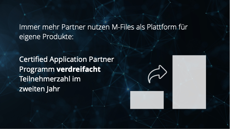 Immer mehr Partner entwickeln eigene Lösungen auf der M-Files-Plattform Immer mehr Partner entwickeln eigene Lösungen auf der M-Files-Plattform