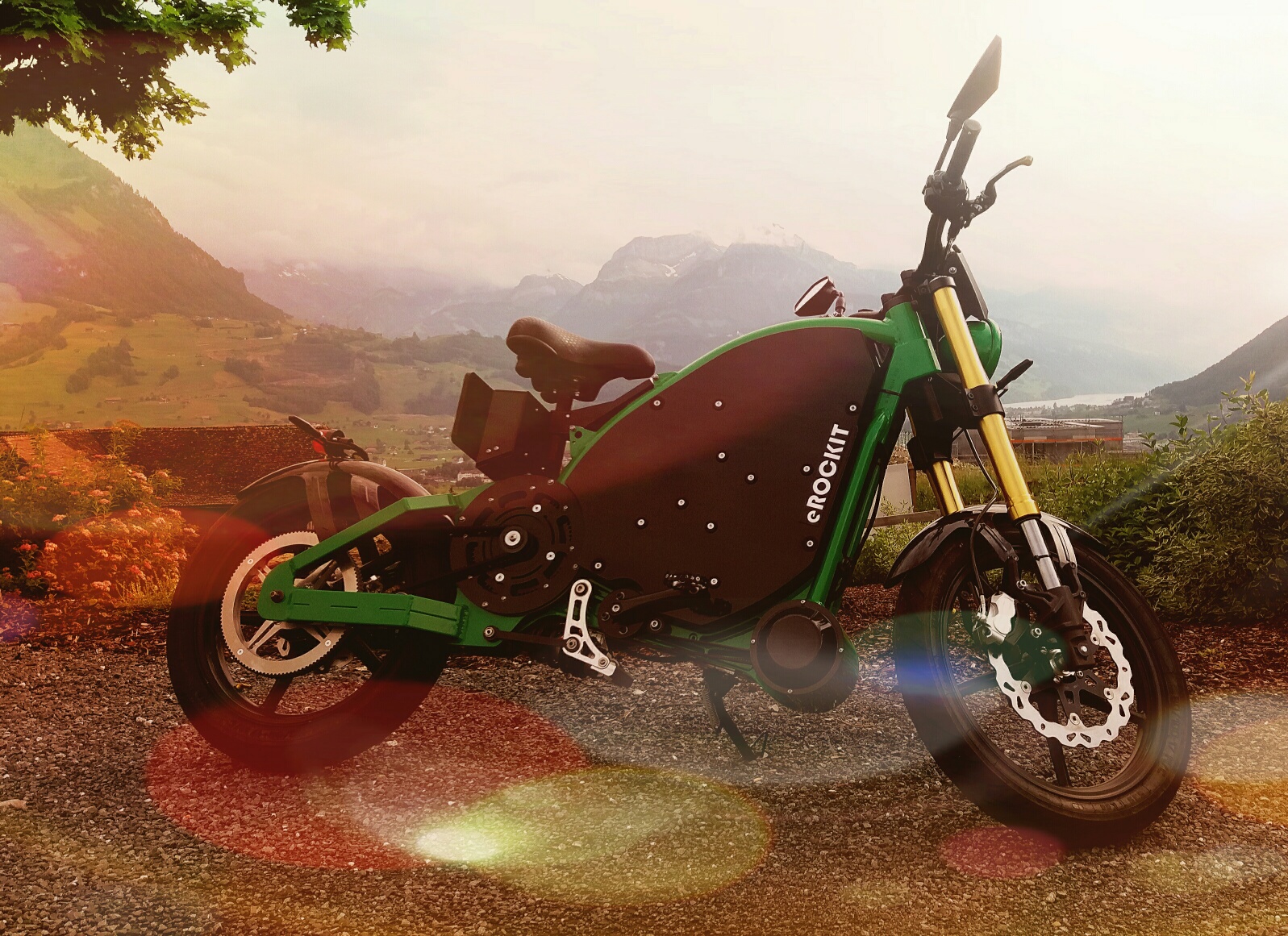 Das Elektromotorrad eROCKIT. Das Elektromotorrad eROCKIT.