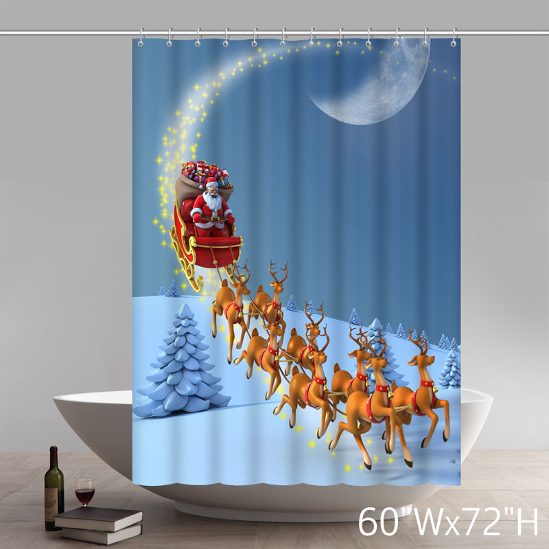 christmas shower curtains christmas shower curtains