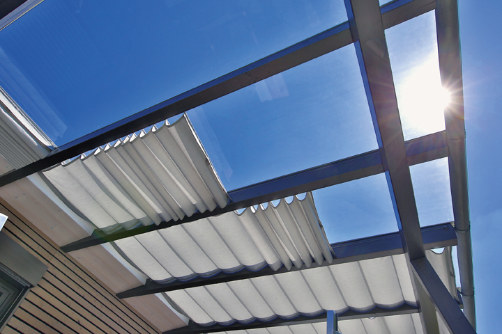 Das Spannmaxxl-System von SKIA bietet UV-Schutz in seiner schönsten Form. (Bildquelle: epr/SKIA GmbH