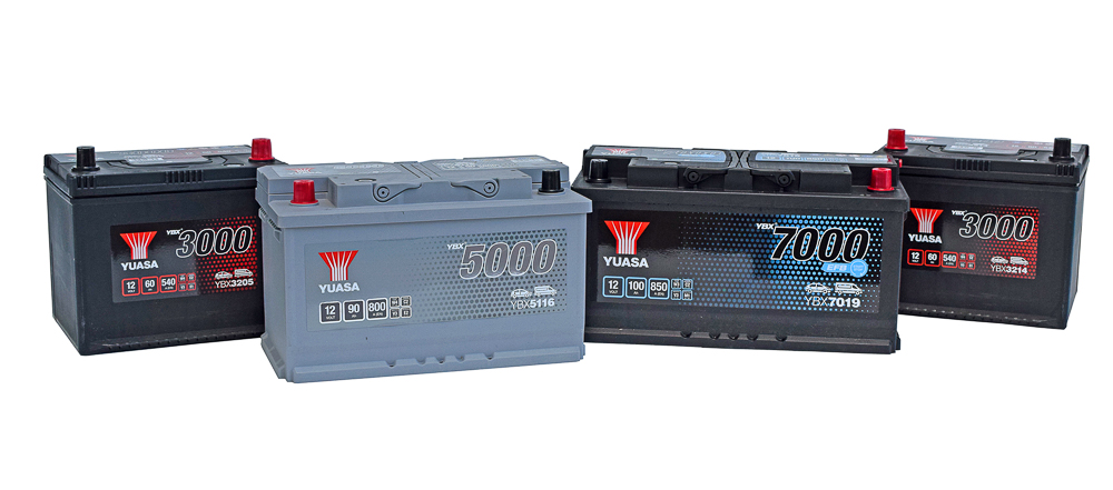 Neue Batteriemodelle von GS YUASA aus den Serien YBX3000, YBX5000 und YBX7000.