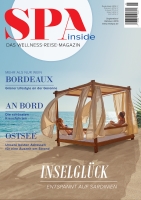 Ab 2. September am Kiosk: die neue Ausgabe des Wellness-Reise-Magazins SPA inside Ab 2. September am Kiosk: die neue Ausgabe des Wellness-Reise-Magazins SPA inside
