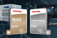 N300-NAS- und X300-Performance-HDDs mit 16TB Speicherkapazität (Quelle: Toshiba Electronics Europe)