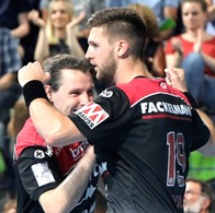(Jocki_Foto, Erlangen): Der siebenfache Torschütze Sime Ivic - HC Erlangen gegen Flensburg  