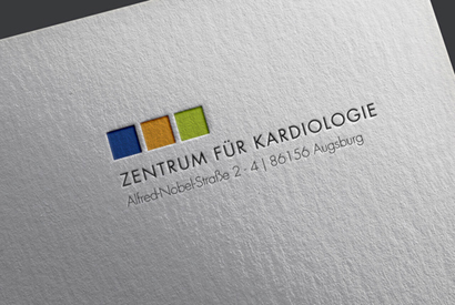 3 Quadrate - Mittelpunkt des Rebrandings für das Zentrum für Kardiologie in Augsburg 3 Quadrate - Mittelpunkt des Rebrandings für das Zentrum für Kardiologie in Augsburg