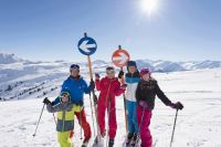 Skigruppe in der Skiarena Wildkogel (Wanderhotel Gassner )