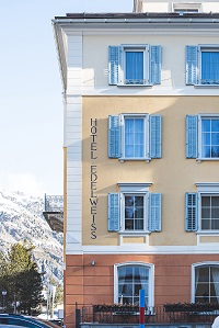 Außenansicht im Winter (Hotel Edelweiß)