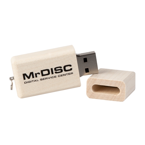 Ahorn Holz USB Stick, nachhaltig hergestellt.